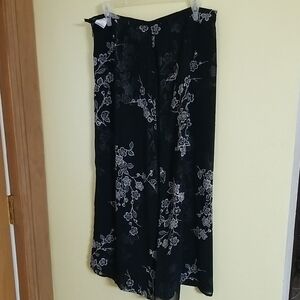 Emma & Sam Black Floral Skirt. Never worn
